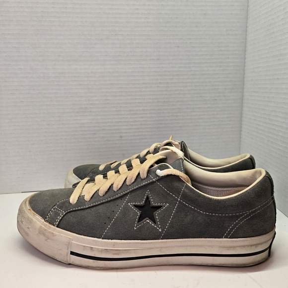 Vintage 90s Converse One Star Gray Suede‎ Shoes Kurt Cobain Grunge Men's Sz 9 - Picture 5 of 9